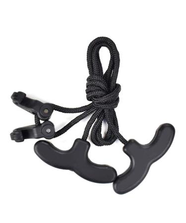 ELONG OUTDOOR Crossbow Cocking Rope Cocking Device Crossbow String Puller Cocker Aid Cocking String Tool Classic Handles Black Rope