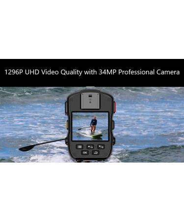 PatrolMaster 1296P UHD Body Camera with Audio 128GB | 2 Display | Night Vision | Waterproof & Shockproof | Compact Design - Police Camera - Buy Online on SooperMarket.com