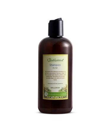Just Nutritive Dry Hair Shampoo | Natural Shampoo for All Hair Types | Moisturizing Shampoo for Men and Women | Intensive Hydrating Hair Cleanser | Dry Hair Treatment 16 Fl Oz