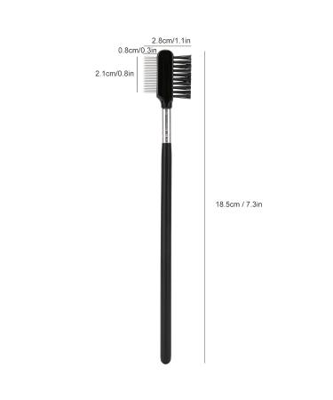 Professional Double-Headed Eyebrow Brush & Comb - Stainless Steel Dual-Use Makeup Tool for Women & Girls | Perfect for Eyebrow and Eyelash Grooming - Buy Online on SooperMarket.com