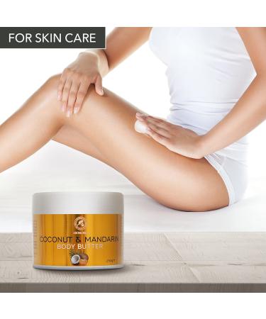 Kokos & Mandarine Body Butter 250g - Natural Moisturizer with Coconut & Mandarin Oil for Dry Skin - Nourishing Skin & Hand Care - Buy Online on SooperMarket.com