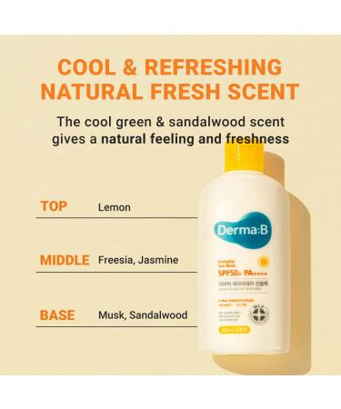 Derma B Everyday Sun Block Sunscreen SPF 50+ PA++++ 6.71 Fl Oz | Big Size Korean Sunscreen Lotion - Buy Online on SooperMarket.com