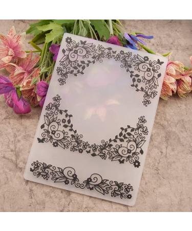 Vine Frame Pattern Plastic Embossing Folder - 4-1/8''x5-13/16'' | Textured Impressions for Paper Crafts, Card Making, Scrapbooking - Buy Online on SooperMarket.com