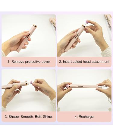 Pnyxeass Portable Electric Nail Drill - Compact Efile Salon Nails Kit for Home Use - Buy Online on SooperMarket.com