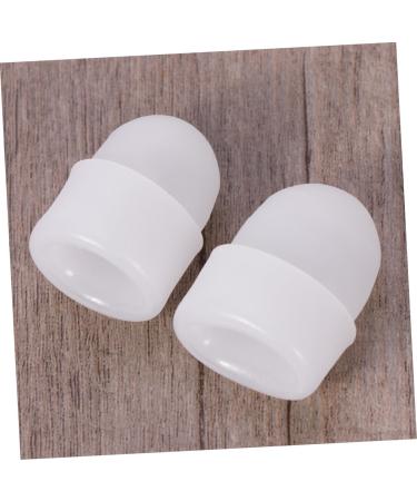 Gel Toe Protector Sleeve - Foot Care Blisters Splitter Cover Caps - White Thumb Protector Pair - Buy Online on SooperMarket.com