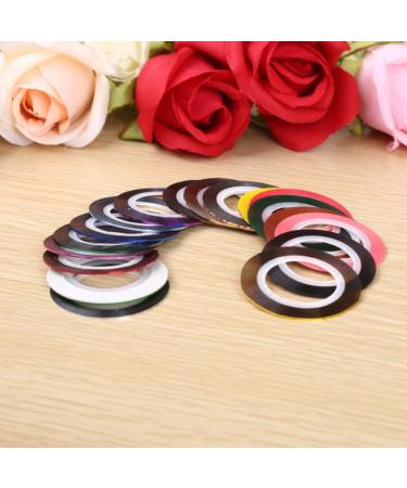 Nail Striping Tape Nail Art Striping Decals Nail Line Sticker DIY Nail Tip Decoration 32PCS Nail Striping Tape - Buy Online on SooperMarket.com