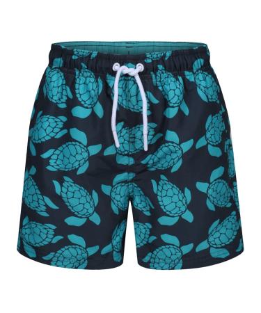 RIPT Performance Boys Ript Essentials Boys Plain Swim Trunks Shorts Navy/Turquoise 9-10 Years