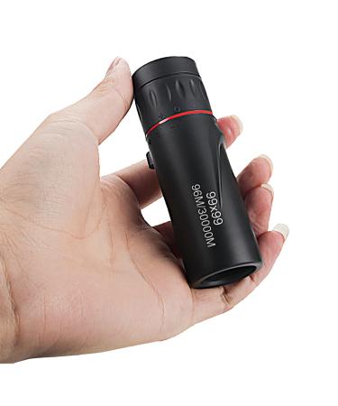 LIMENG Mini Telescope for Adults,99x99 HD Optical Focus Telescope Waterproof Mini Monocular Telescope for Sporting Events,Concerts,Camping Scope,Travelling,Black