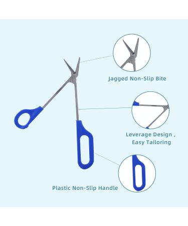 Long Handled Stainless Steel Toenail Clippers for Seniors - Precision Ingrown Toenail Scissors for Thick Toenails - Buy Online on SooperMarket.com