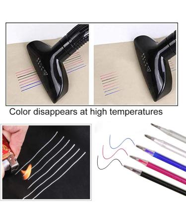 40 High Temperature Heat Erasable Fabric Marker Pen Refills for Sewing & Patchwork - Vanishing Disappearing Ink for Fabric & Leather - Buy Online on SooperMarket.com
