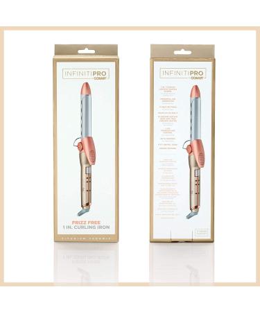 INFINITIPRO BY CONAIR 1-inch Titanium Ceramic Curling Iron for Frizz-Free Classic Curls - Ideal for Short, Medium, and Long Hair - Buy Online on SooperMarket.com