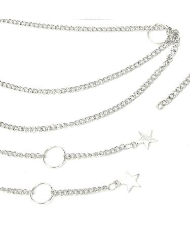 5PCS Hip Hop Punk Style Hair Braid Chain Rings | Hair Accessories for Women - Buy Online on SooperMarket.com