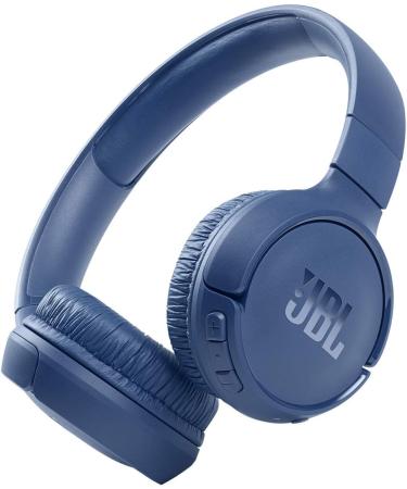 JBL Tune 510BT Wireless On-Ear Headphones with Purebass Sound - Blue
