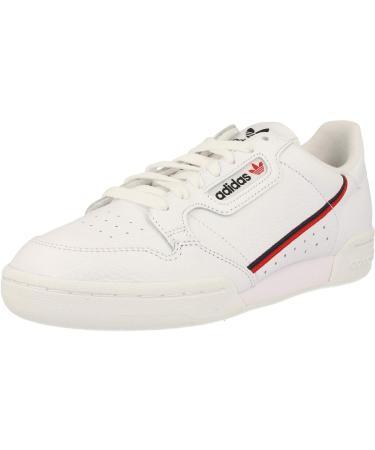 adidas Men's Continental 80 Sneaker 42 EU White Ftwbla Escarl Maruni 000