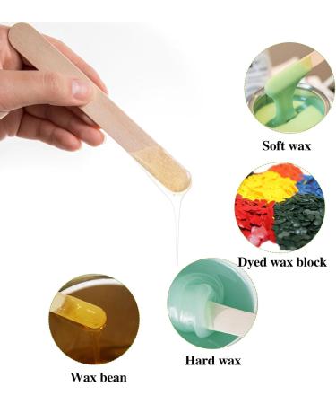200 Wooden Waxing Spatulas - Hair Removal Sticks for Eyebrows Lips & Armpits | Eco-Friendly Waxing Supplies - Buy Online on SooperMarket.com