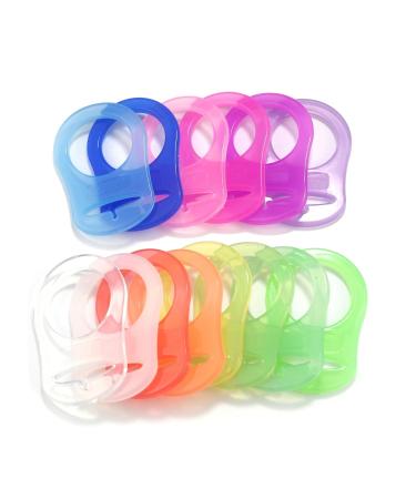 Silicone Adapter Rings Holder for MAM Nuk Baby Pacifier - BPA Free - Pack of 10 - Mix Colors - Buy Online on SooperMarket.com