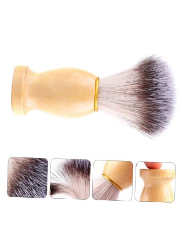 Buy NOLITOY Wooden Shaving Brush for Men - Soft Hair Beard Brush with PBT Wooden Handle | International Shipping Available - Buy Online on SooperMarket.com