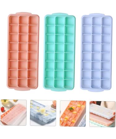 Cabilock 3pcs Silicone Ice Tray Mold Silicone Ice Trays Silicone Ice Maker Ice Cubes Ice Mold 25X10X2.5CM Assorted Color - Buy Online on SooperMarket.com