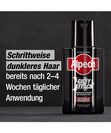 Alpecin Gray Attack Shampoo - 2 x 200ml | Gradual Hair Darkening & Natural Color | Prevent Hereditary Hair Loss - Buy Online on SooperMarket.com