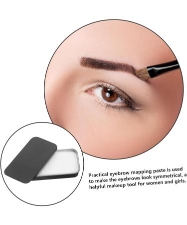 SOESFOUFU eyebrow makeup drawing paste brow mapping tool brow contour paste aluminum box 1 count (Pack of 1) Black - Buy Online on SooperMarket.com