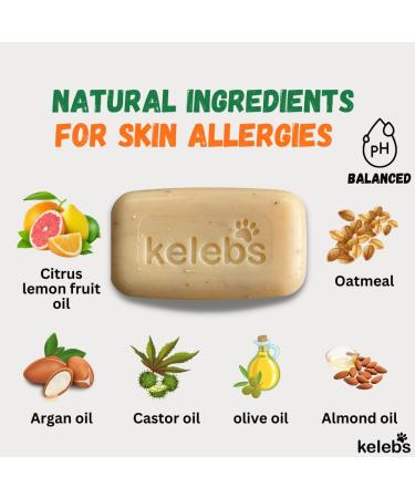 Kelebs Sensitive Dog Shampoo - Vegan Citrus Soap for Puppies | Lavender & Oatmeal | 3 Pack | Natural Dog Care - Buy Online on SooperMarket.com