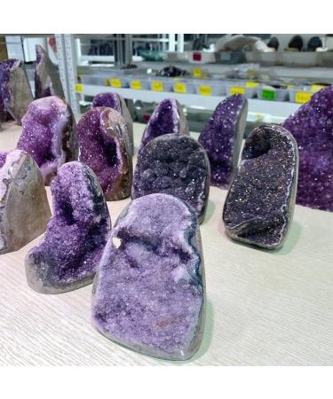 Pakmez Wholesale Natural Stones Quartz Crystal Clusters Amethyst geode for feng Shui 1pc (Color : 1300g-1500g) - Buy Online on SooperMarket.com