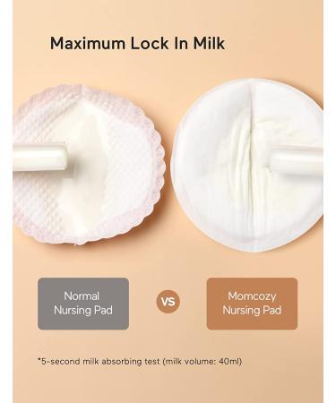 Momcozy Super Soft Nursing Pads - 120 Count Disposable Breast Pads for Fast Absorption - Extra Fit & Leak-Proof Nipple Pads - Portable for Breastfeeding Moms - Buy Online on SooperMarket.com