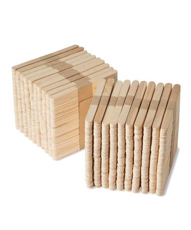 hand2mind Natural Wood Craft Sticks Bulk Set  Popsicle Sticks for Crafts  Waxing Sticks  Classroom Art Supplies  Art Sticks  Sticks for Crafting  Kids Art Supplies  4-1/2 x 3/8 in. (Pack of 1 000) Zipped Bag