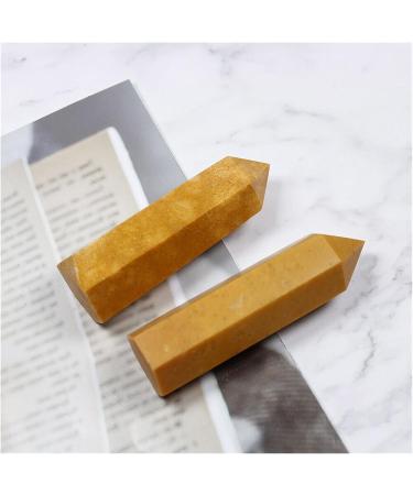 Natural Yellow Aventurine Natural Crystal Points Reiki Feng-Shui Stone for Meditation Room Decor Obelisk Ornament (Color : Yellow Aventurine Size : 5-6cm) 5-6cm Yellow Aventurine - Buy Online on SooperMarket.com