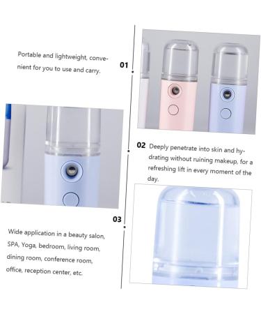 Baluue 1pc Portable Humidifier Handy Mist Sprayer Air Mister for Essential Oils Air Diffuser Blue Plastic 14.5X4CM - Buy Online on SooperMarket.com
