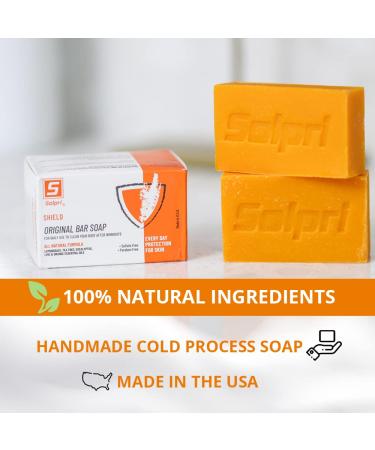 Solpri Shield Tea Tree Soap Bar 4 oz (2 Pack) with Lemongrass Eucalyptus Oil - Skin Safe for Jock Itch & Athlete's Foot - Buy Online on SooperMarket.com