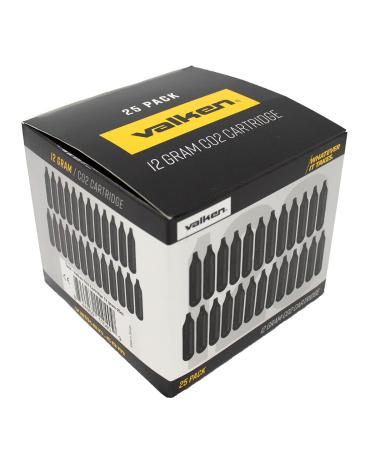 Valken CO2 Cartridge 12 gram-25ct,Silver