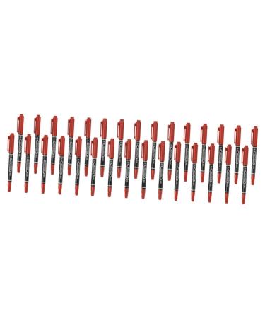 Beavorty 30 Pcs Eyebrow Pen Makeup Tools White Eye Pencil Cosmetic Liner Pen Brush Water Proof