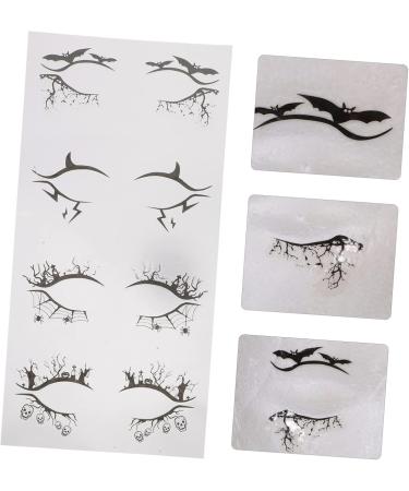Gogogmee 4 Pairs Halloween Eyeliner Stickers Girl Stickers Hollow-out Eyeshadow Stickers Winged Eyeliner Pvc - Buy Online on SooperMarket.com