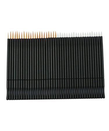 Mikinona 100pcs Eye Makeup Tools White Liquid Eyeliner White Makeup Brushes Eyeliner Brushes Fine Point 15cmX10cm Orange