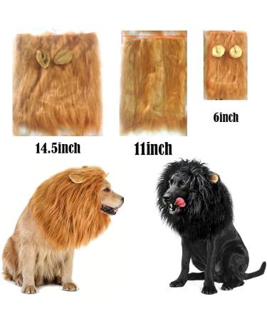 Lion Mane For Dog Lion Mane Costume For Dog Lion Mane For Dogs Large Dog Lion Mane Black Realistic Lion Mane Wig For Head Circumference 6/11/14.5inch (coffee M-11inch) M-11inch coffee - Buy Online on SooperMarket.com