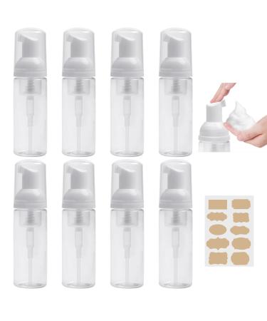 OMSSCUN 8 pieces of foam -soap donor empty 60 ml foam dispenser small foam pump bottles pumping pum foam plastic Portable Portable for shampoo shower gel liquid hand soap facial cleaner
