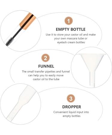 FOYTOKI 60 Pcs Mascara Empty Tube Eyelash Cream Tube Mini Funnel oil Mascara Clear Mascara Plastic - Buy Online on SooperMarket.com