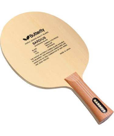 Butterfly Sardius Table Tennis Blade - TAMCA 5000 Carbon Fiber Blade - Professional Table Tennis Blade - Available in FL Shakehand Handle Style - Made in Japan