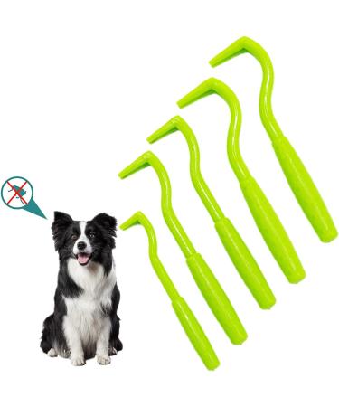 Tranquilique 5 PCS Tick Remover Tick Remover Tools for Dogs Cats Humans Flea Treatment Cat Entire Head & Body Pain-Free Tick Remover for Professional & Home 1.93+2.44+2.5inch 5/Pcs green - Buy Online on SooperMarket.com
