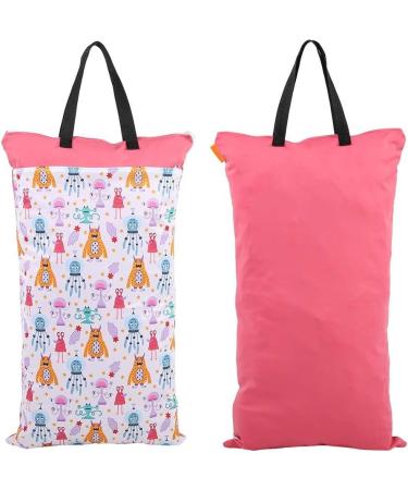 Hztyyier Hanging Wet Dry Cloth Diaper Bag 15.8x27.6inch - Large Capacity Reusable Diaper Pail Bag for Cloth Diapers or Laundry (#5) - Buy Online on SooperMarket.com