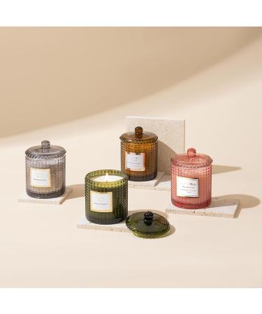 La Jolie Muse Damascen Rose Fragrance Candle - 75 Hours of Aromatic Bliss Natural Wax & Floral Aroma - Perfect Gift for Women - 285g Rose Noir & Oud - Buy Online on SooperMarket.com