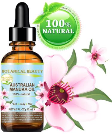 Buy 100% Pure Manuka Oil - Cold Pressed Virgin Carrier Oil for Skin Hair & Nails - 0.5 Fl. oz by Botanical Beauty - Buy Online on SooperMarket.com
