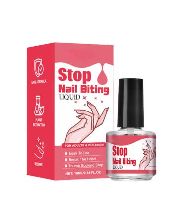 10ml No Bite Nail Polish - Nail Biting Stopper for Kids | Children Bitter Nail Water Nail Biting Prevention Polish | Anti Bite Nail Polish for Kids & Adults
