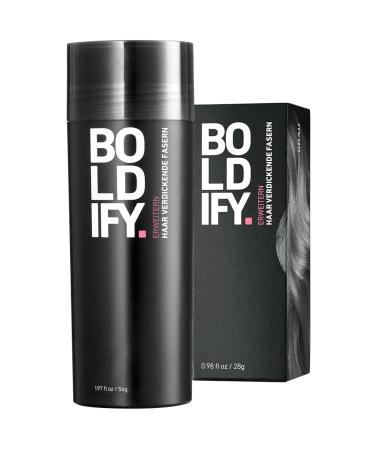 Boldify scatter hair for thinning hair (gray) invisible natural large bottle 56g hides hair loss in 15 sec hair compression hair powder for fine hair women/men 56 g (1 Pack)