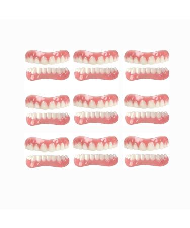 9 Sets Instant Veneers Dentures, Tooth Repair Kit for Chipped Teeth for Snap Covering Missing Teeth Denture Filling Kit Teeth Gap Filler