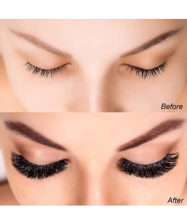QUEWEL Easy Fan 0.10C Curl 14mm Volume Lash Extensions - Self Fanning Russian Lashes - Automatic Blooming - 1 Count - Buy Online on SooperMarket.com