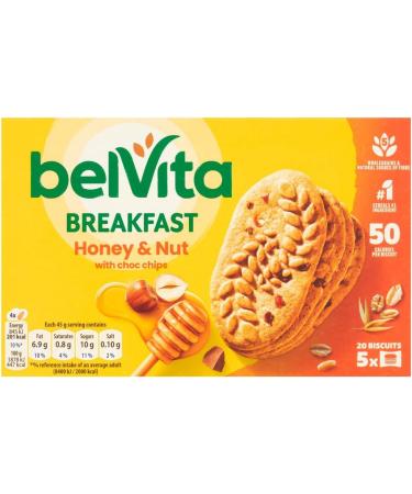 Breakfast Biscuits Bundle With Belvita Cocoa Choc Chips 5x45g Honey & Nuts Choc Chips 5x45g and Golden Oats 5x45g (3 Pack) - Buy Online on SooperMarket.com
