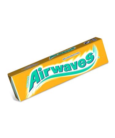 2 Full Packs of WRIGLEY'S Airwaves Chewing Gum (60 Single Packs) Melon Menthol