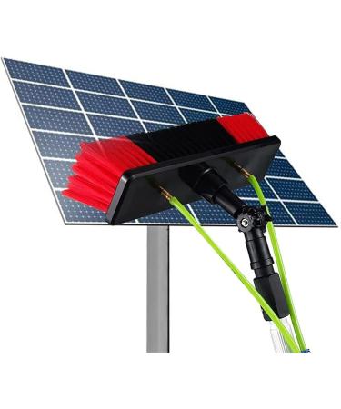 Photovoltaic Panel Cleaning Water Fed Telescopic Brush Extendable Cleaner Conservatory Roof Cleaning Tools Windows Cleaning Washing Tool Brush Head (Color : 11m/36in Size : 30Cm Brush Head) (6m/ 6m/19.6in 50Cm Brush Head